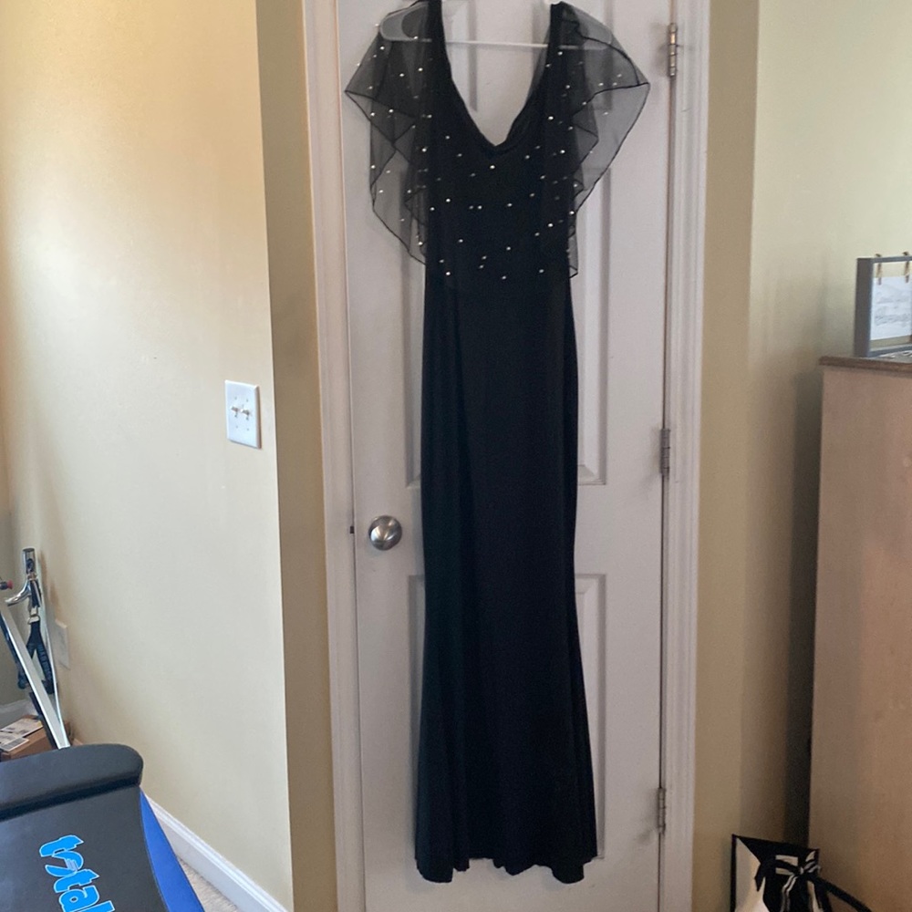 Floor length Evening Gown Size 3x with beaded bodice
